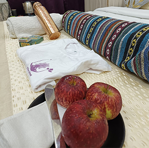 Comfortable Yoga Retreat Room