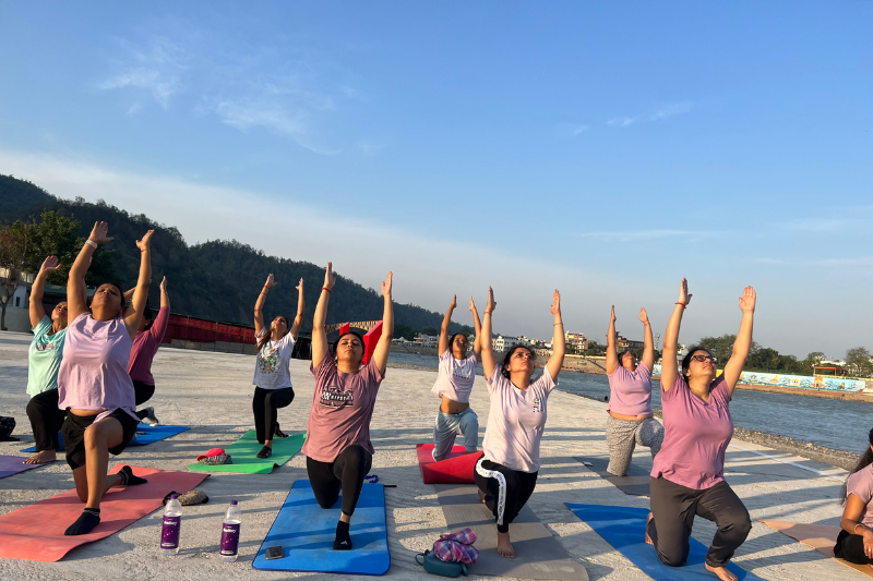 Comfortable Yoga Retreat Room